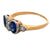 Edwardian Sapphire Diamond 14k Yellow Gold Platinum Ring
