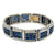 Art Deco French AGL Sapphire Diamond Platinum Bracelet