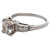 Art Deco GIA 1.79 Old Mine Cut Diamond Platinum Ring