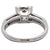 Art Deco Old Mine Cut Diamond Platinum Ring