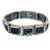 Art Deco French AGL Sapphire Diamond Platinum Bracelet