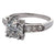 Art Deco Old Mine Cut Diamond Platinum Ring
