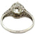 Edwardian GIA 1.51 Carats Old European Cut Diamond Platinum Filigree Ring