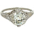 Edwardian GIA 1.51 Carats Old European Cut Diamond Platinum Filigree Ring