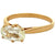 Vintage French GIA 1.51 Carats Cushion Cut Diamond 18k Yellow Gold Solitaire Ring