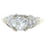Art Deco Inspired GIA 1.08 Carats Old Euro Cut Diamond 18k White Gold Ring