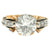 Victorian GIA 1.77 Carats Old European Cut Diamond 18k Rose Gold Silver Ring