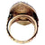 Georgian Diamond Enamel 18 Karat Gold Silver Ring