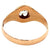 Edwardian Old Mine Cut Diamond 14 Karat Rose Gold Belcher Solitaire Ring