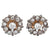 Old European Cut Diamond Platinum Stud Earrings