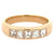 Carré Cut Diamond 18 Karat Yellow Gold Channel Set Band Ring