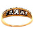Late Victorian Diamond 14 Karat Yellow Gold Five Stone Band Ring