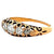 Late Victorian Diamond 14 Karat Yellow Gold Five Stone Band Ring