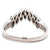 Vintage Marquise Cut Diamond Platinum Chevron Band