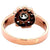 Late Victorian Diamond Silver 14 Karat Rose Gold Flower Cluster Ring
