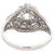 Art Deco GIA 1.12 Carats Old European Cut Diamond Platinum Filigree Ring