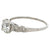 Art Deco GIA 0.92 Round Brilliant Cut Diamond Platinum Ring