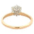 Edwardian GIA 1.30 Carats Old Mine Cut Diamond 14 Karat Yellow Gold Solitaire Ring