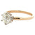 Edwardian GIA 1.30 Carats Old Mine Cut Diamond 14 Karat Yellow Gold Solitaire Ring