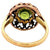 Antique Inspired 1.73 Carats Peridot Diamond 14 Karat Gold Cluster Ring