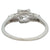 Art Deco GIA 1.06 Carats Square Emerald Cut Diamond Platinum Ring