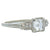 Art Deco GIA 1.06 Carats Square Emerald Cut Diamond Platinum Ring