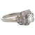 Art Deco Old European Cut Diamond Platinum 14k White Gold Ring
