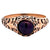 Victorian Garnet 14 Karat Rose Gold Filigree Ring