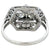 Art Deco Old Cut Diamond Platinum Dinner Ring