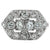 Art Deco Old Cut Diamond Platinum Dinner Ring