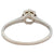Mid Century GIA 0.52 Carat Round Brilliant Cut Diamond 14k White Gold Solitaire Ring
