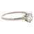 Mid Century GIA 0.52 Carat Round Brilliant Cut Diamond 14k White Gold Solitaire Ring