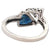 Art Deco Inspired Diamond Sapphire Platinum Arrow Ring