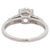 Mid Century GIA 1.71 Carats Round Brilliant Cut Diamond Platinum Ring