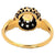 Victorian Opal Diamond 14 Karat Yellow Gold Cluster Ring
