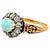 Victorian Opal Diamond 14 Karat Yellow Gold Cluster Ring