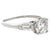 Mid Century GIA 1.13 Carats Round Brilliant Cut Diamond Platinum Ring