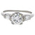 Mid Century GIA 1.13 Carats Round Brilliant Cut Diamond Platinum Ring