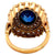 Antique French CGL 4.25 Carats Sri Lanka No Heat Sapphire Platinum Gold Cluster Ring