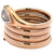 Late Victorian Diamond 14 Karat Rose Gold Wrapped Snake Ring