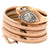Late Victorian Diamond 14 Karat Rose Gold Wrapped Snake Ring
