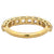 Jack Weir & Sons 2.56 Carats French Cut Diamond 18k Yellow Gold Half Eternity Band