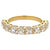 Jack Weir & Sons 2.56 Carats French Cut Diamond 18k Yellow Gold Half Eternity Band