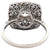 Art Deco Inspired 0.90 Carats Old European Cut Diamond Platinum Cocktail Ring