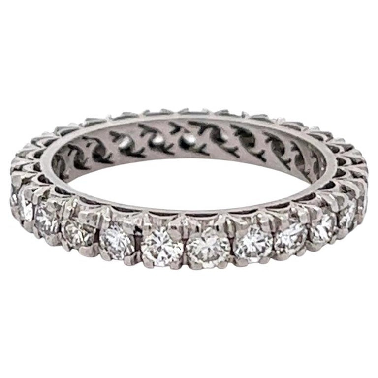 Round Brilliant Cut Diamond Platinum Eternity Band