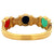 Vintage 18 Karat Yellow Gold Intaglio Hinged Bracelet