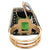 Vintage 12.86 Carats Green Tourmaline Diamond 14k Two Tone Gold Cocktail Ring