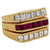 Vintage Ruby Diamond 18k Yellow Gold Ring