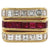 Vintage Ruby Diamond 18k Yellow Gold Ring