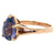 Vintage 3.36 Carats Purple Spinel 14 Karat Yellow Gold Solitaire Ring